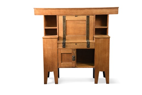 Lot 119 - Leonard Wyburd (1865-1958) for Liberty & Co., an Arts & Crafts oak desk