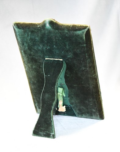 Lot 415 - A Victorian silver mounted easel back dressing table mirror