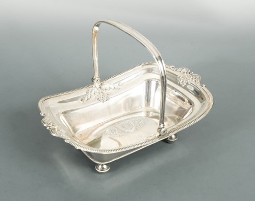 Lot 360 - An early 19th century Old Sheffield Plate swing handled fruit basket