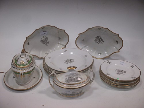 Lot 99 - A part service of 19th century tableware...