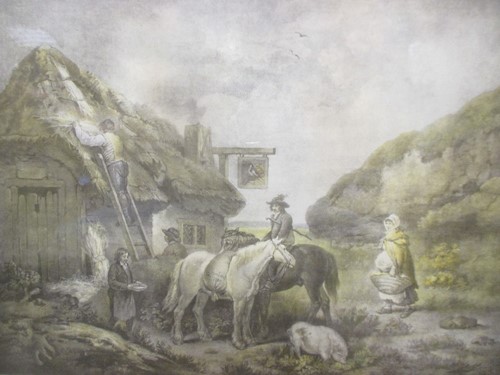 Lot 269 - AFTER GEORGE MORLAND The Shepherds, A coloured...
