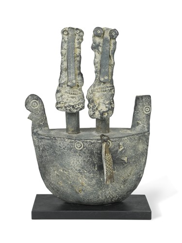 Lot 31 - John Maltby (British, 1936-2020), Two Fishermen and a Boat, 2009