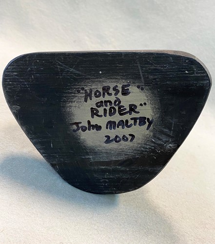 Lot 32 - John Maltby (British, 1936-2020), Horse and Rider, 2007