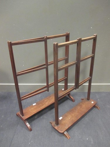 Lot 412 - Two wooden folding clothes airers (2)