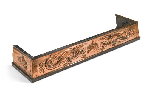 Lot 122 - An Arts & Crafts copper fender