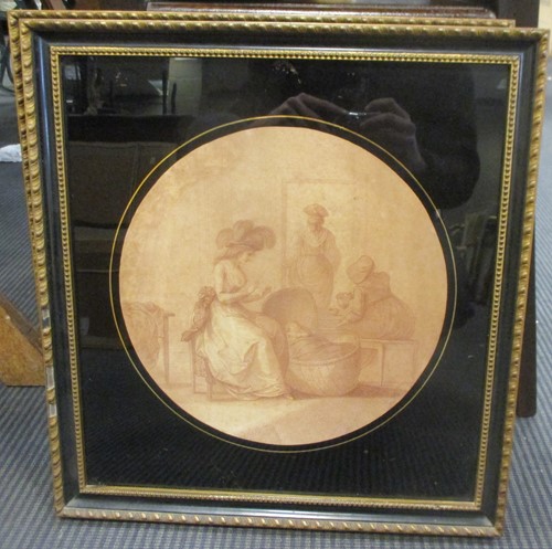 Lot 260 - AFTER H BANBURY , a pair of sepia mezzotints...