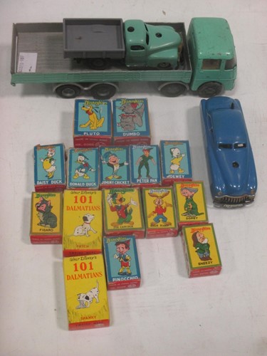 Lot 40 - Spot On lorry and Schuco clockwork acrobat...
