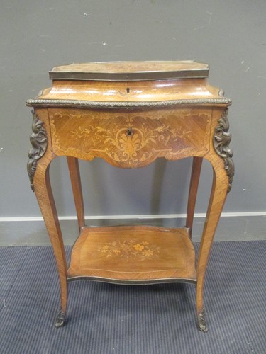 Lot 342 - A Louis XV style kingwood and gilt metal...