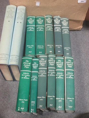 Lot 466 - Books. Literature, various: Pepys' Diary, 11...