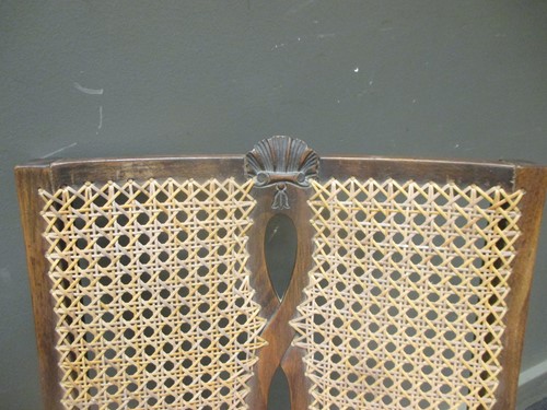 Lot 374 - An 20th century caned armchair together with a...