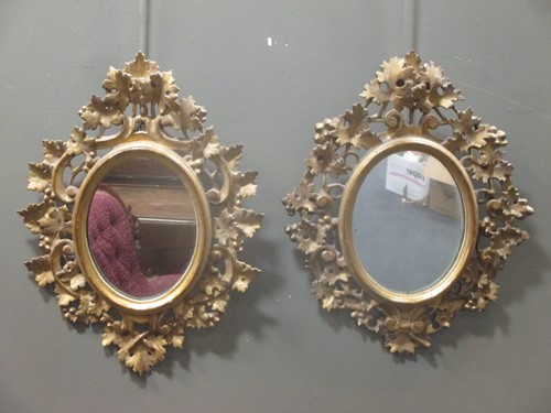 Lot 384 - A pair of late 19th /early 20th century oval...