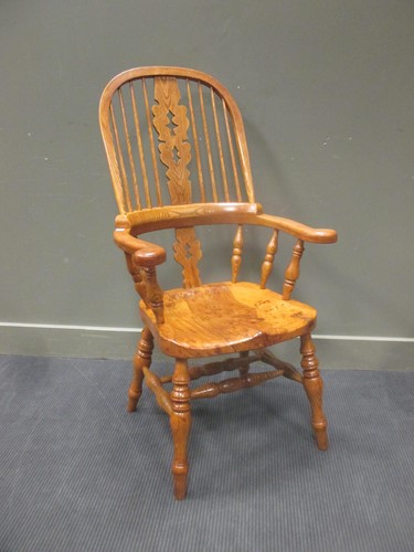 Lot 333 - A 19th century style elm and burr elm seat...
