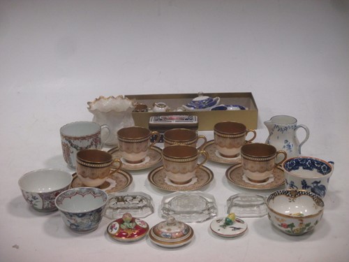 Lot 126 - A Royal Worcester miniature part cabinet set,...