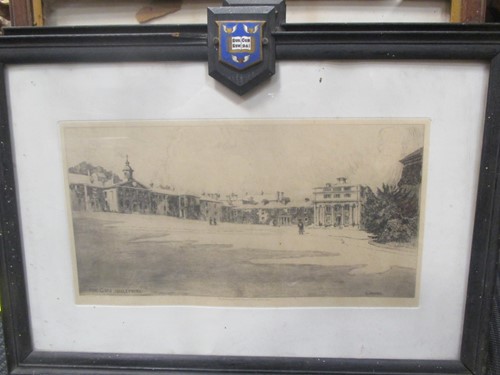 Lot 285 - Prints: David Loggan, Trinity Hall engraving...