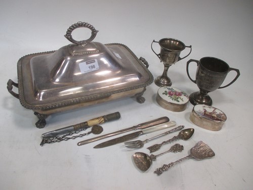 Lot 198 - Two small silver cups 'Egyptian Horticultural...