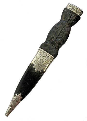 Lot 324 - A George V silver mounted  Sgian Dubh