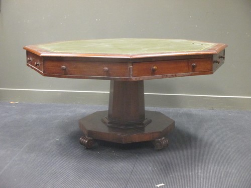 Lot 478 - A 19th century octagonal mahogany library...