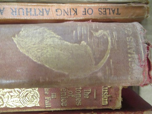 Lot 472 - Box of assorted books, many in worn condition,...