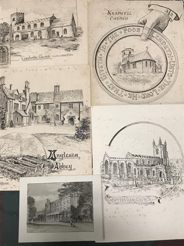 Lot 58 - Cambridgeshire drawings.