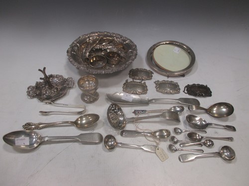 Lot 188 - A collection of mixed silverwares, including...