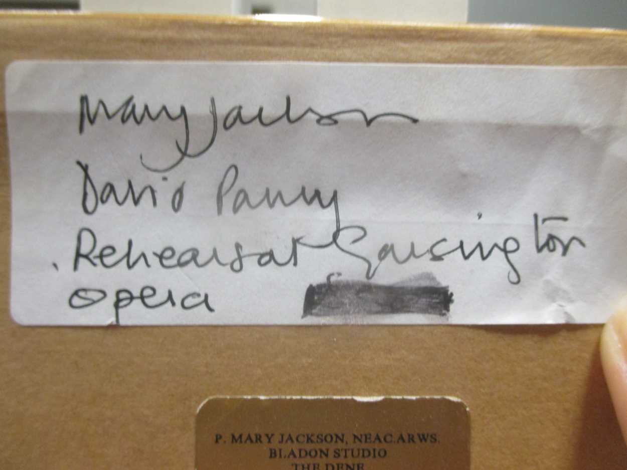 Lot 509 - Mary Jackson (XX) - David Parry rehearsing