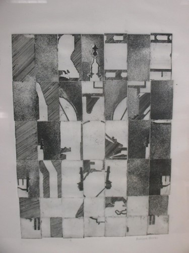 Lot 447 - Modern prints; Two small wood engravings by...