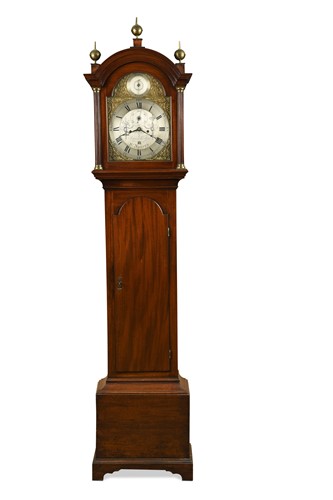 Lot 534 - A George III mahogany longcase clock, circa 1800