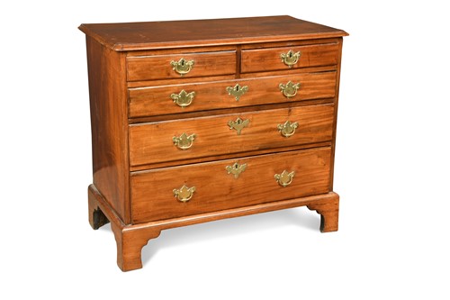 Lot 481 - A George III mahogany chest