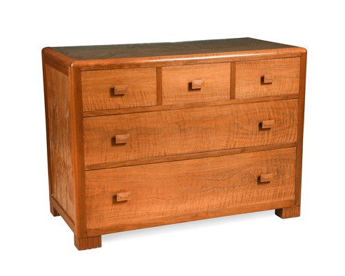 Lot 167 - Betty Joel (1894-1985), a Token Works walnut chest of drawers, 1929