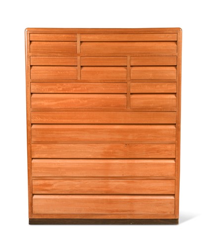Lot 168 - Betty Joel (1894-1985), a Token Works walnut chest of drawers, 1936