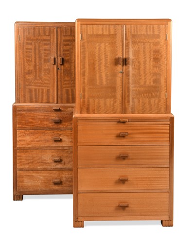 Lot 170 - Betty Joel (1894-1985), a pair of Token Works mahogany drinks cabinets, 1931