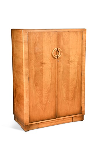 Lot 137 - A small Art Deco compactum wardrobe