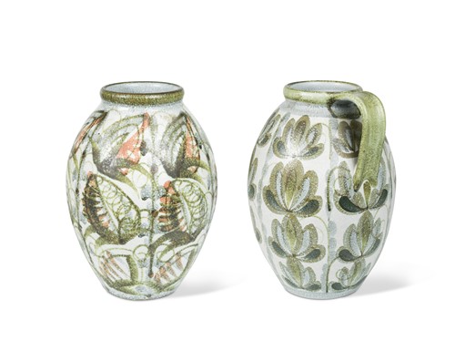 Lot 18 - Glyn Colledge (British, 1922-2000) for Denby, two large stoneware vases