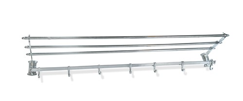 Lot 185 - A mid-century 'Pullman' style chrome luggage rack