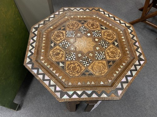 Lot 127 - Liberty & Co., a Syrian inlaid table