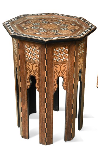 Lot 127 - Liberty & Co., a Syrian inlaid table