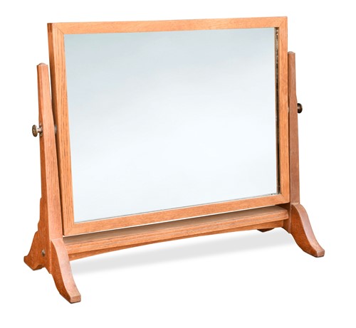 Lot 132 - Attributed to Gordon Russell, a Cotswold School oak dressing table mirror