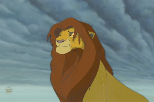 Lot 100 - The Lion King: An animation cell of Simba, 1994
