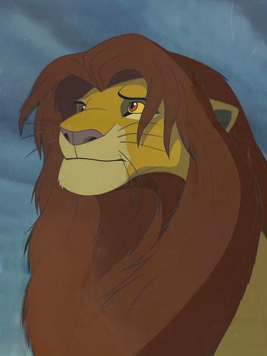 Lot 100 - The Lion King: An animation cell of Simba, 1994