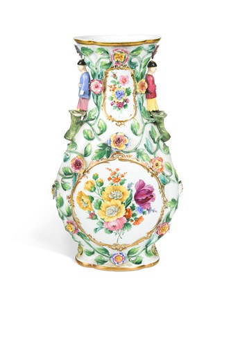 Lot 432 - A 19th century Meissen vase