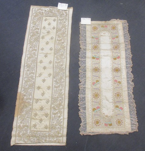 Lot 139 - A 19th century Turkish brocaded embroidery...