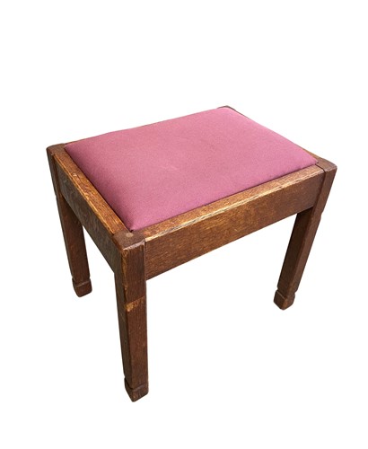 Lot 131 - Gordon Russell, an Arts & Crafts oak stool