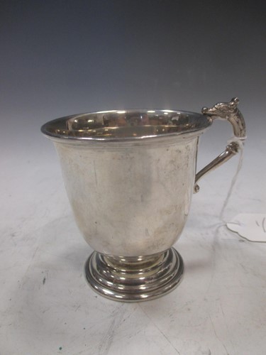Lot 191 - Dublin - A George VI silver christening mug, 3....
