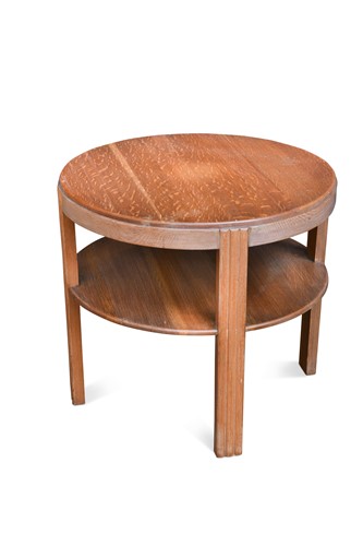 Lot 145 - An Art Deco oak coffee table