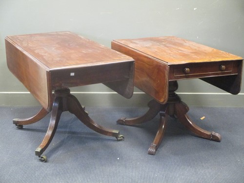 Lot 360 - A 19th century mahogany Pembroke table on four...