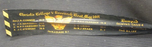 Lot 151 - A Cambridge Christ's college commemorative oar...