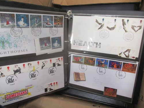 Lot 160 - UK & other stamps: first day covers, post...