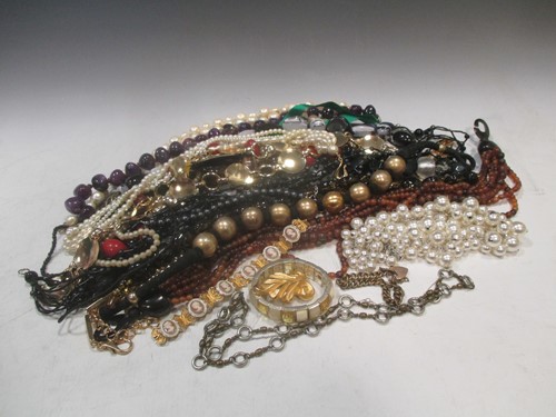 Lot 230 - A bag containing a large collection of costume...