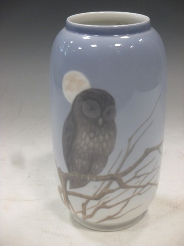 Lot 22 - A Royal Copenhagen porcelain vase decorated...