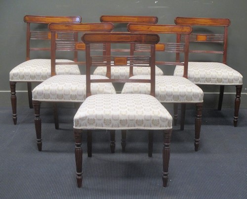 Lot 426 - A set of six Regency style dining chairs (6)